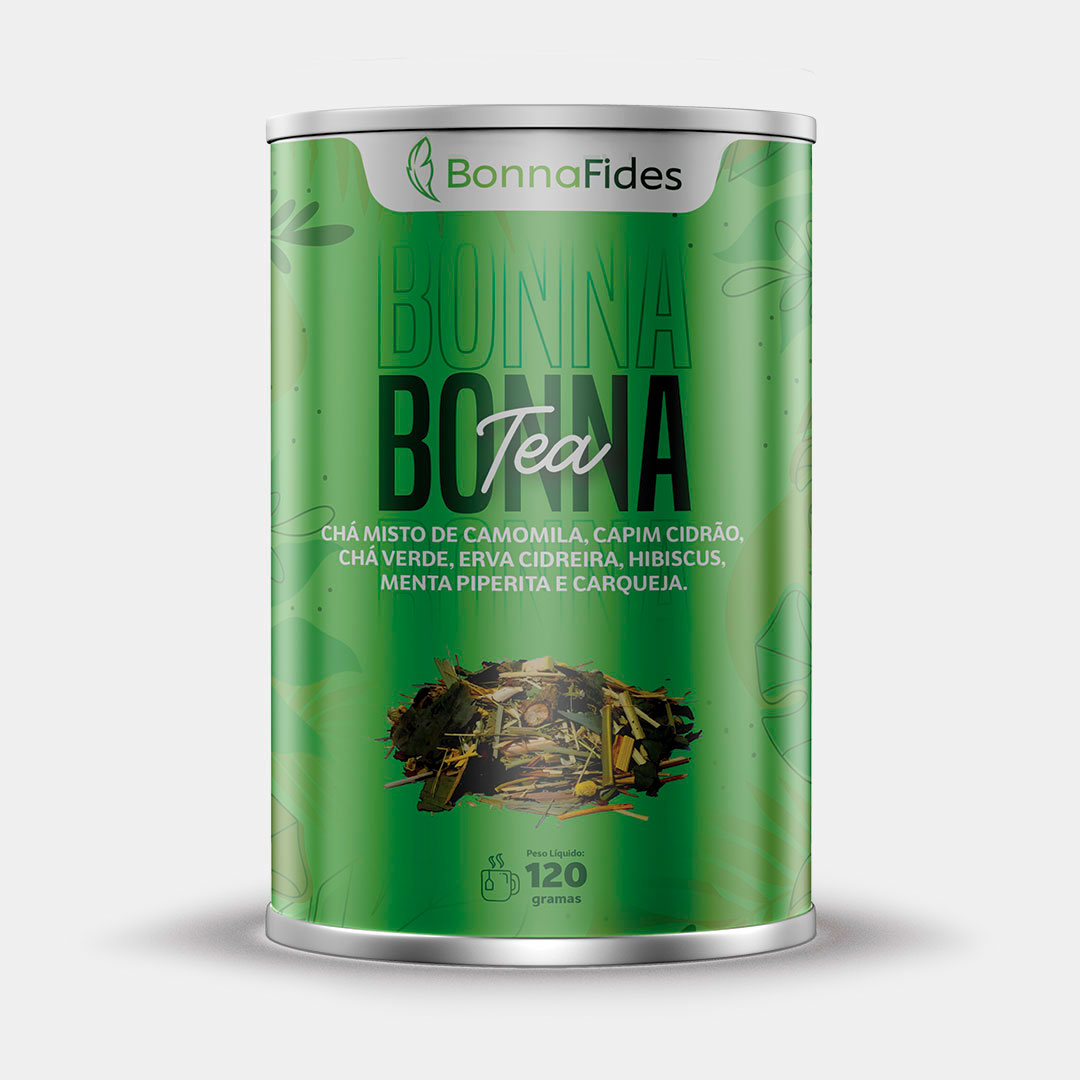 Embalagem do Bonna Tea